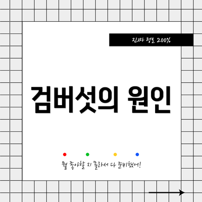 검버섯의 원인