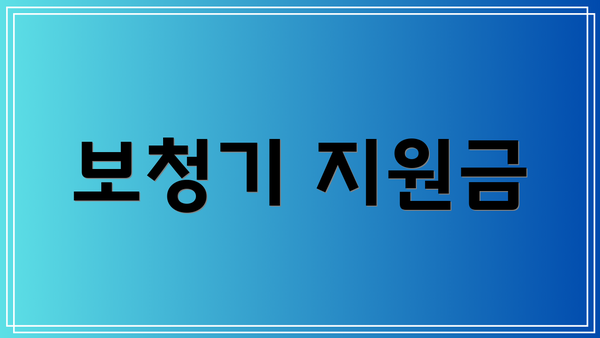 보청기 지원금