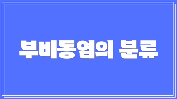 부비동염의 분류