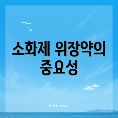소화제 위장약의 중요성