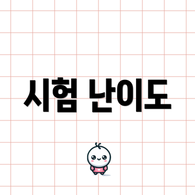 시험 난이도