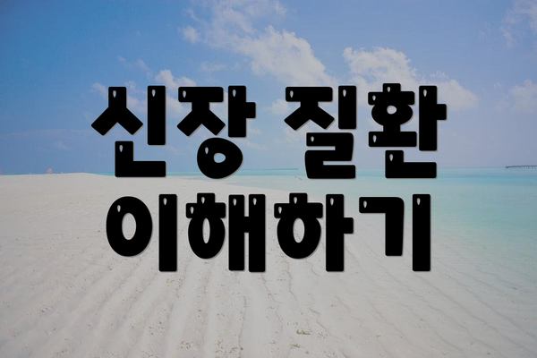 신장 질환 이해하기