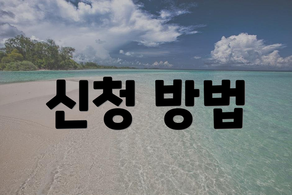 신청 방법