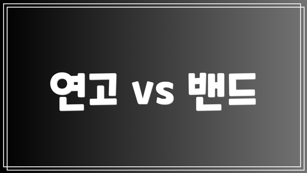 연고 vs 밴드