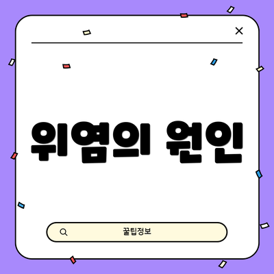 위염의 원인
