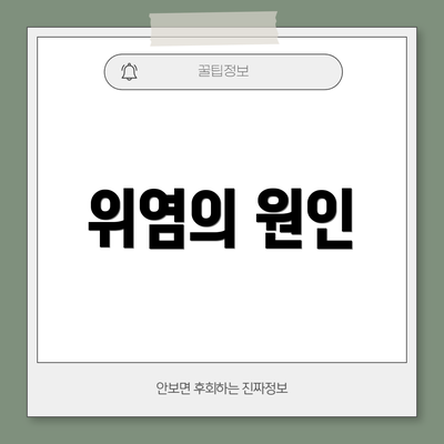 위염의 원인