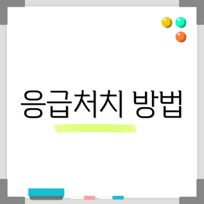 응급처치 방법