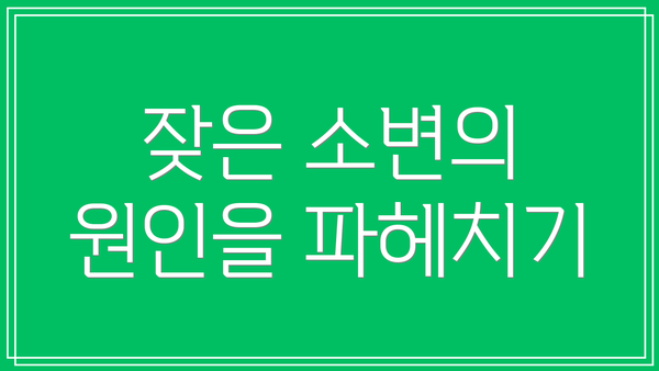 잦은 소변의 원인을 파헤치기