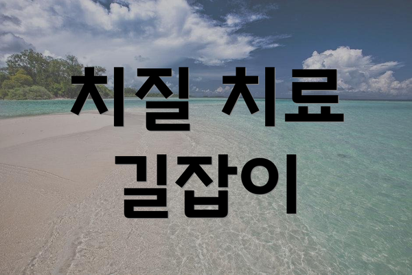 치질 치료 길잡이