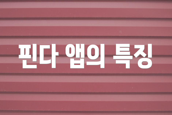 핀다 앱의 특징