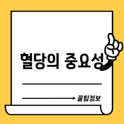 혈당의 중요성