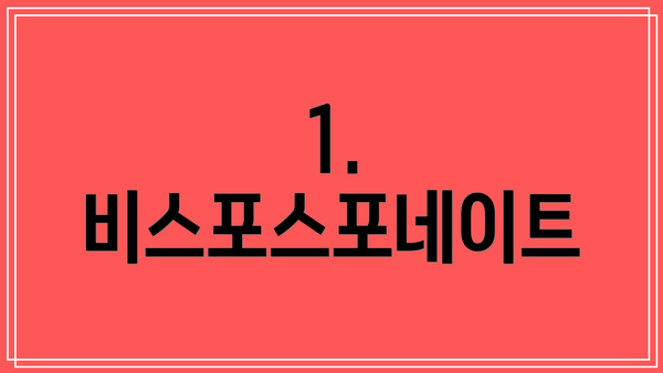 1. 비스포스포네이트