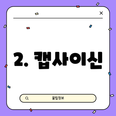 2. 캡사이신