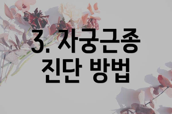 3. 자궁근종 진단 방법