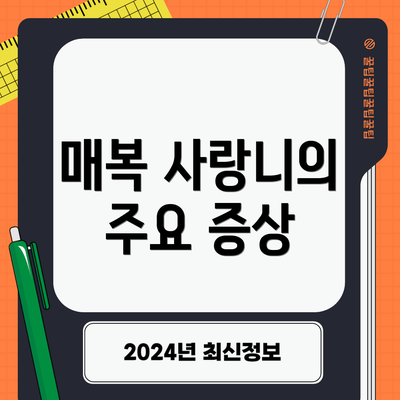 매복 사랑니의 주요 증상