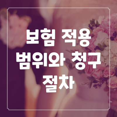 보험 적용 범위와 청구 절차