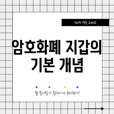 암호화폐 지갑의 기본 개념