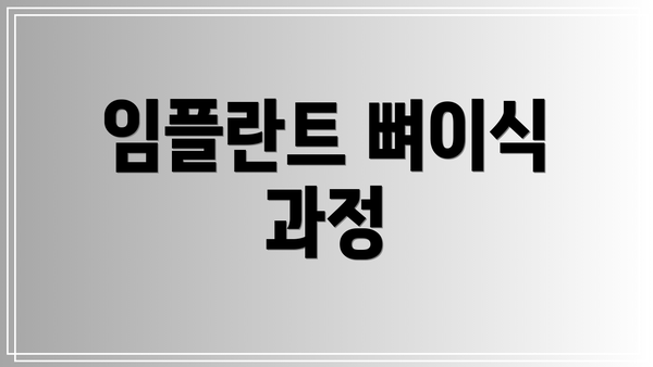 임플란트 뼈이식 과정