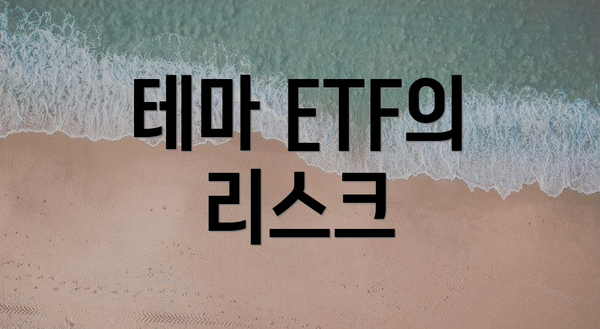 테마 ETF의 리스크