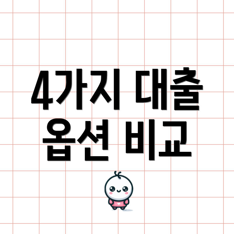 4가지 대출 옵션 비교