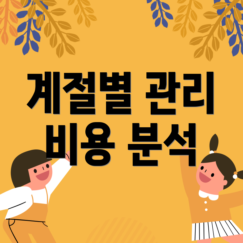 계절별 관리 비용 분석