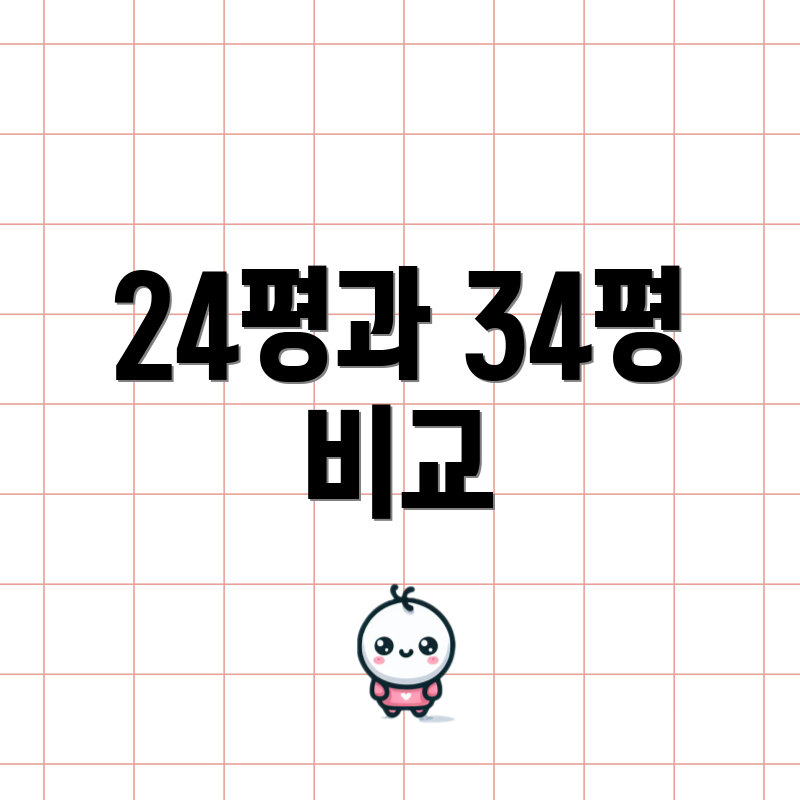 24평과 34평 비교