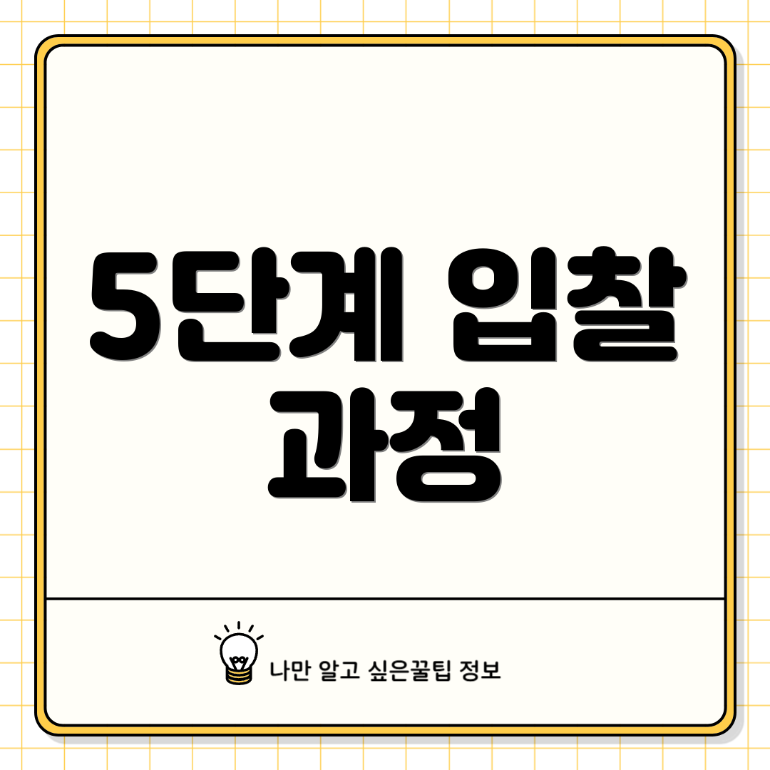 5단계 입찰 과정