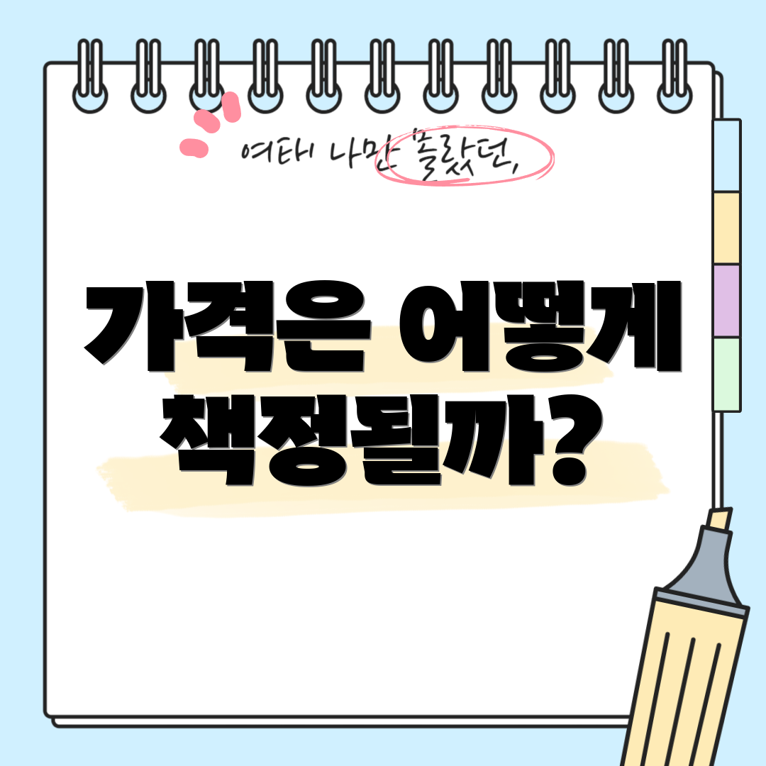 가격은 어떻게 책정될까?