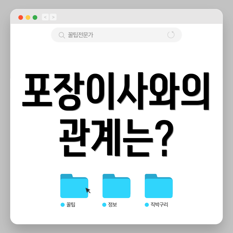 포장이사와의 관계는?