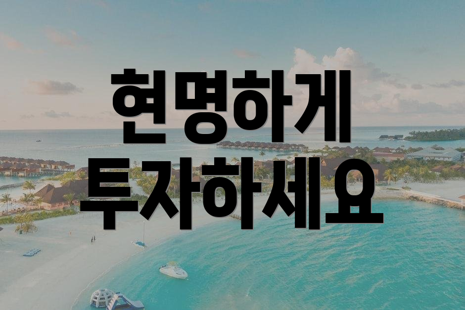 현명하게 투자하세요