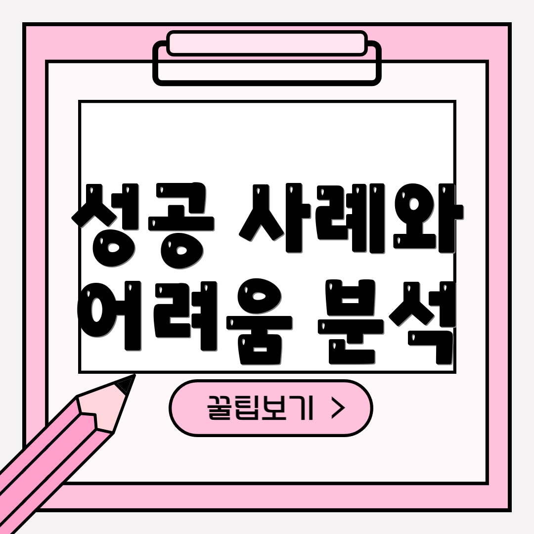 성공 사례와 어려움 분석