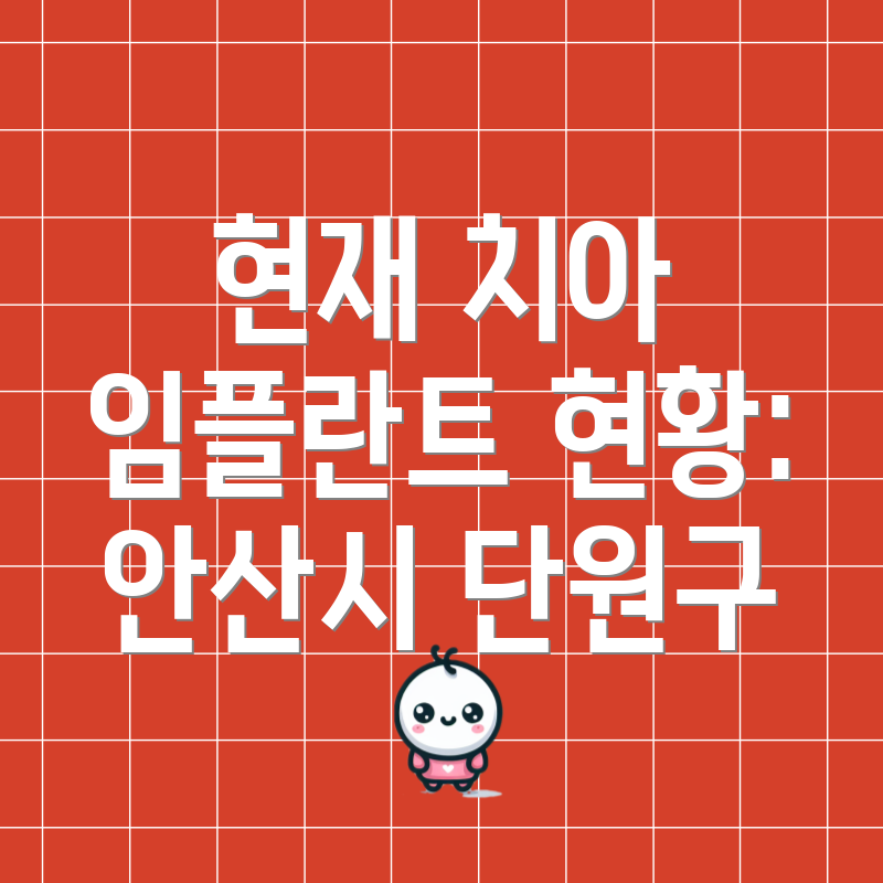 현재 치아 임플란트 현황: 안산시 단원구