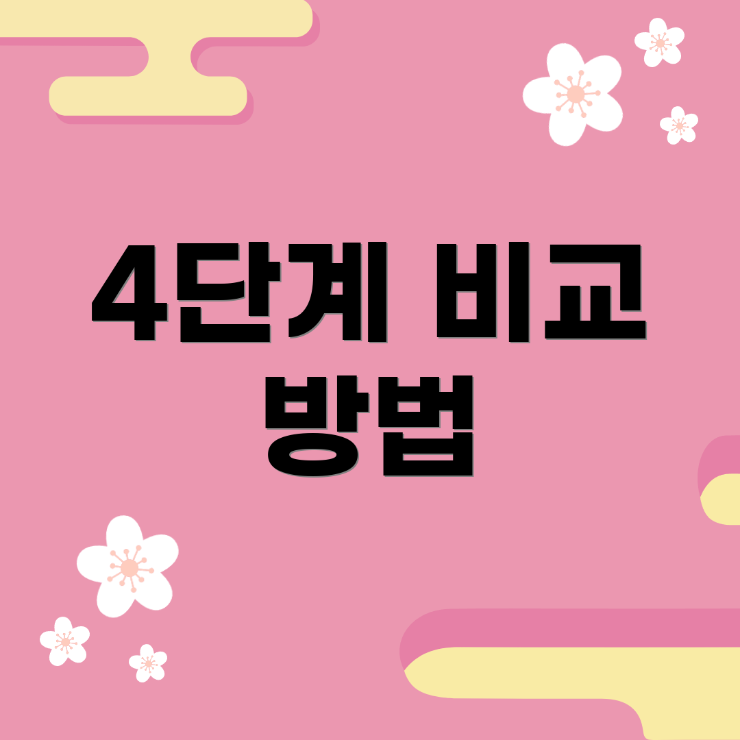 4단계 비교 방법
