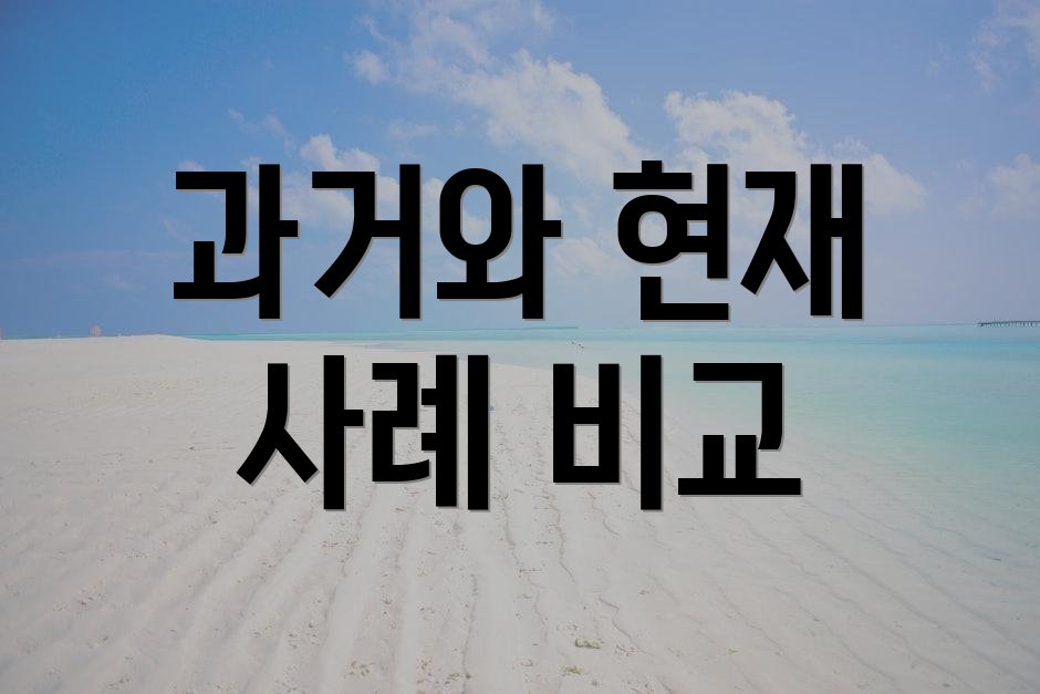 과거와 현재 사례 비교