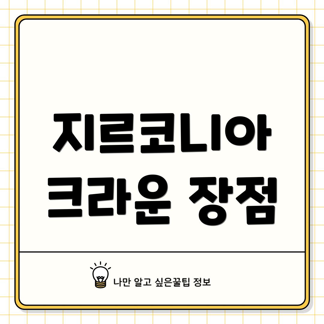 지르코니아 크라운 장점
