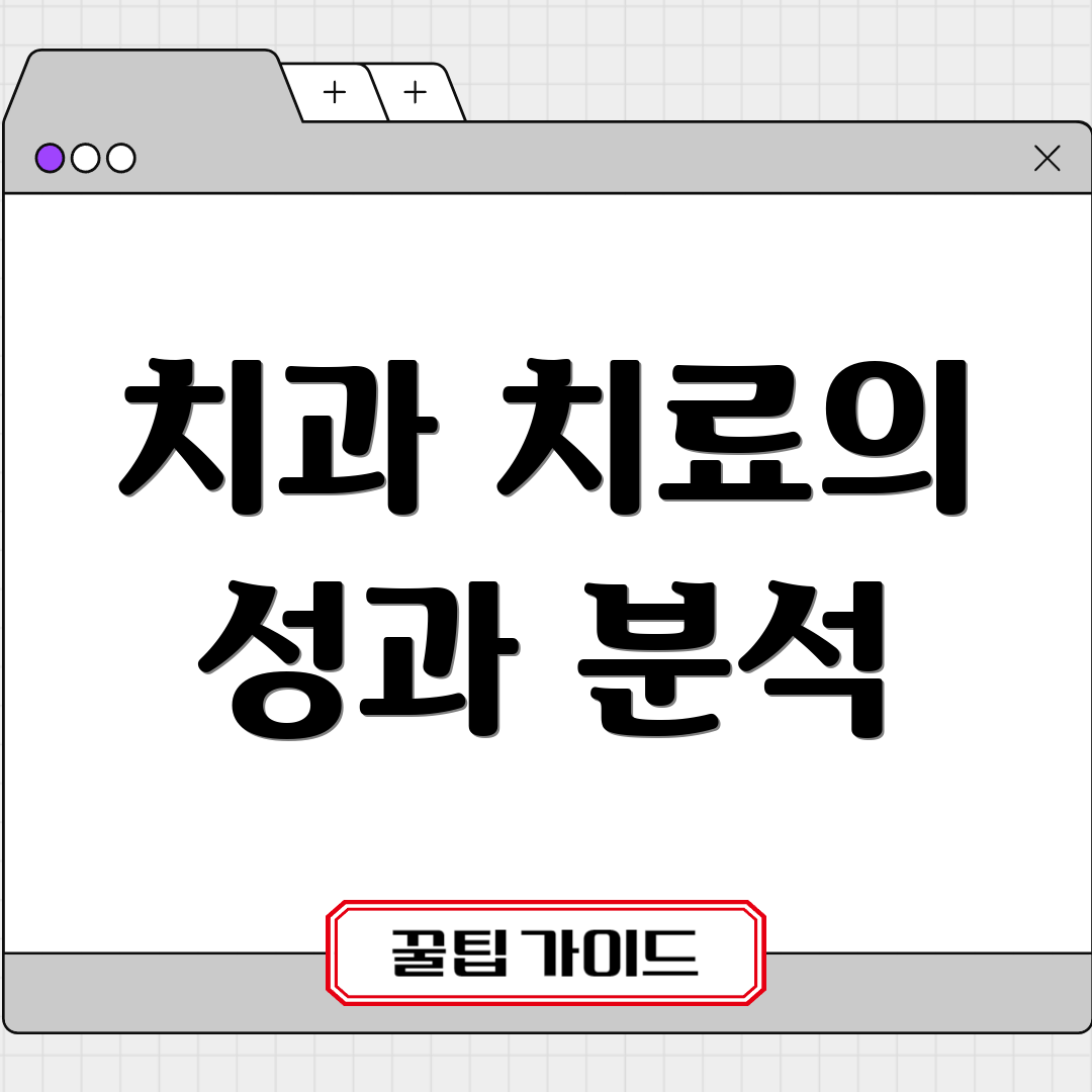 치과 치료의 성과 분석