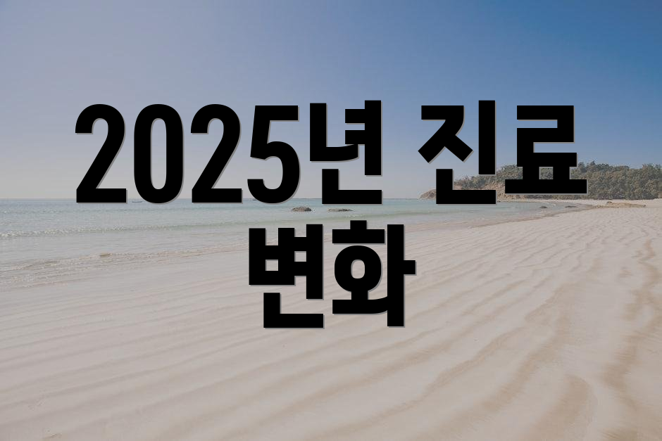 2025년 진료 변화