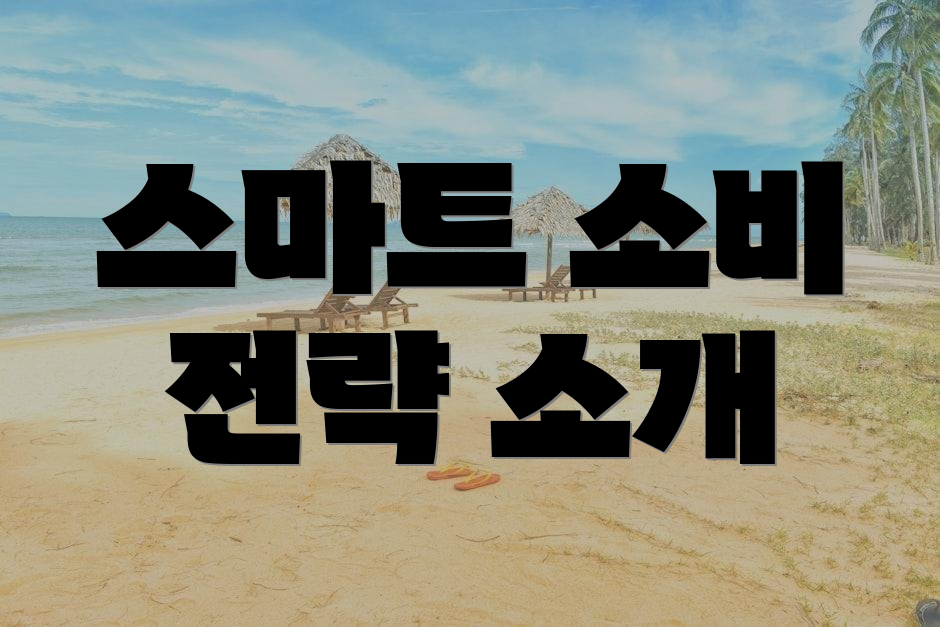 스마트 소비 전략 소개