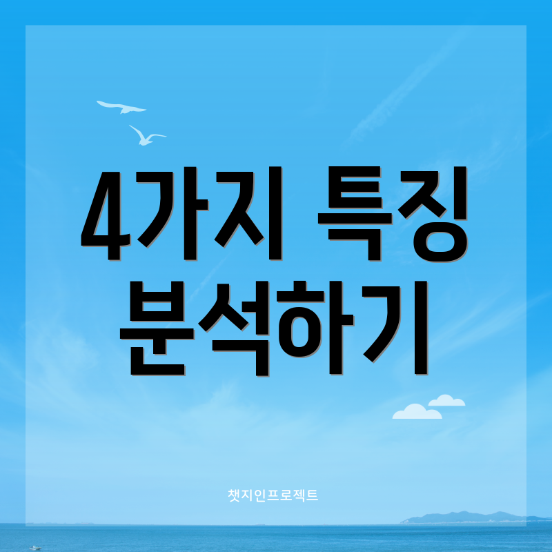 4가지 특징 분석하기