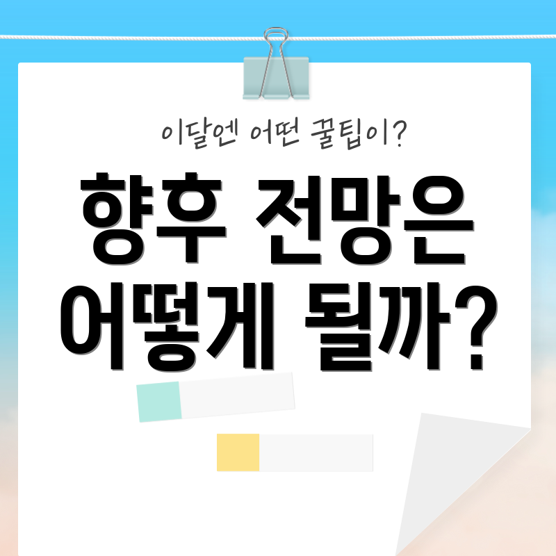 향후 전망은 어떻게 될까?