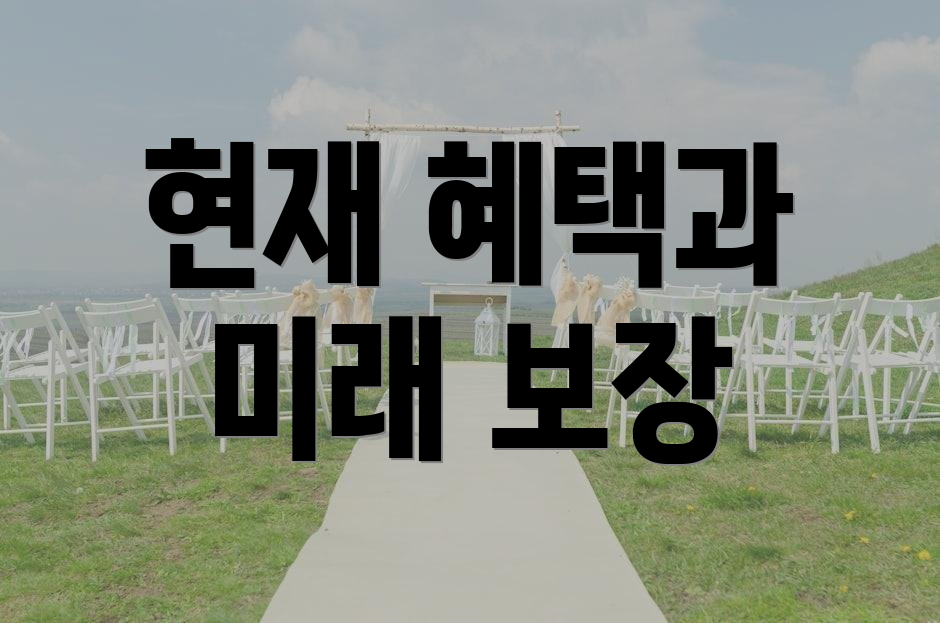 현재 혜택과 미래 보장