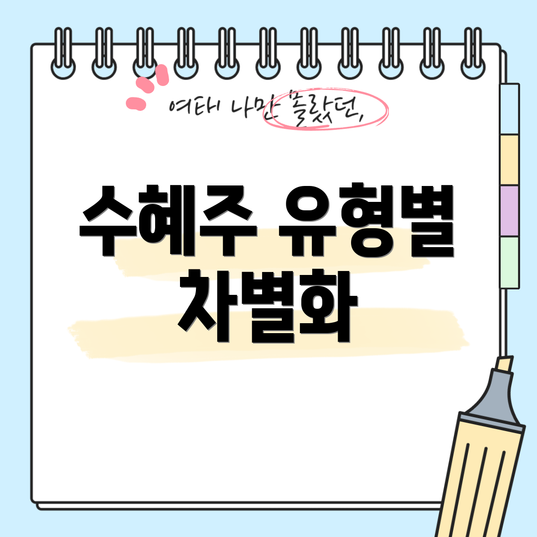 수혜주 유형별 차별화
