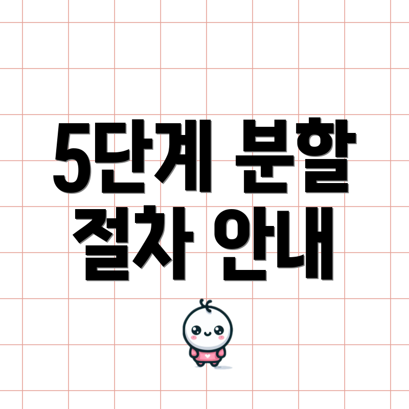 5단계 분할 절차 안내