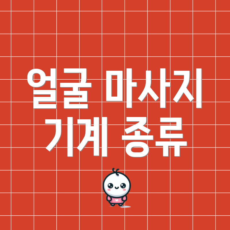 얼굴 마사지 기계 종류