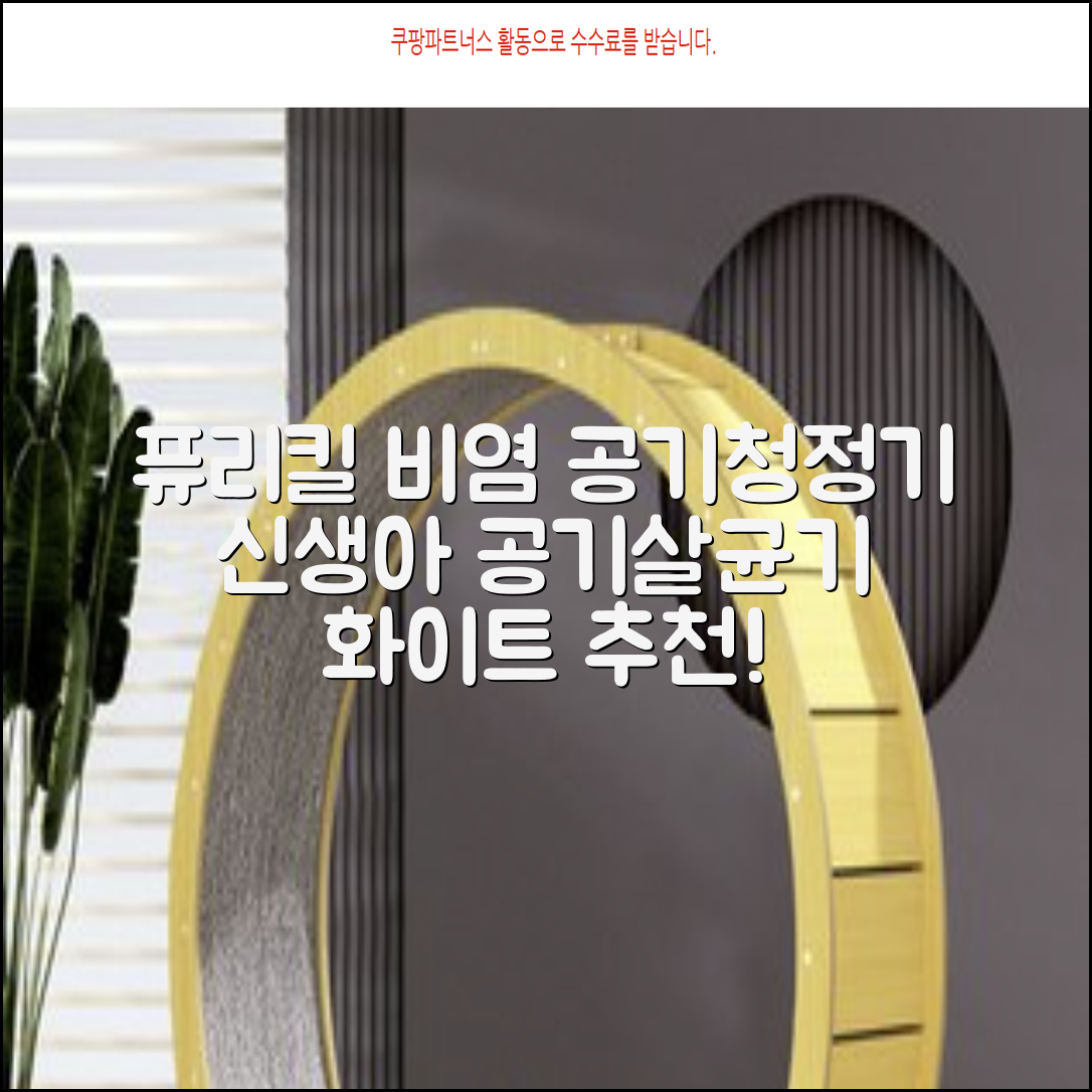 퓨리킬 항알러지 비염 공기청정기 신생아 공기살균기 화이트 추천 리뷰